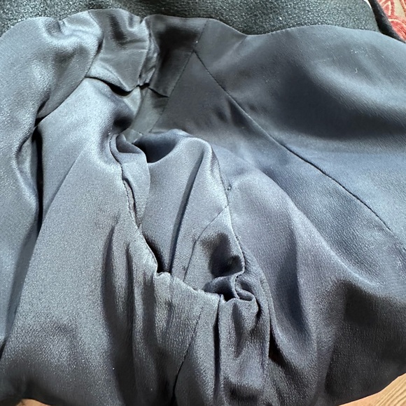 Vintage black Lilli Ann Paris San Francisco fur collar suit. Mob wife. Old money - Picture 6 of 13